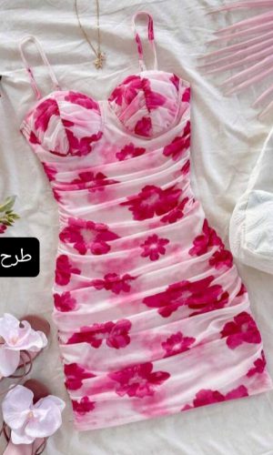 پیراهن حریر کاپدار رنگی
