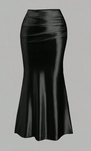 دامن ساتن ماهی
